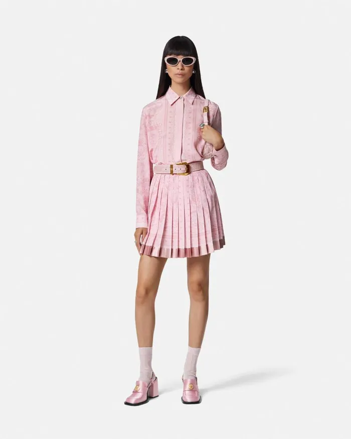 Versace Shirts and Tops Barocco Silk Shirt Pinkprint 8211 Women Versace Shirts and Tops Barocco Silk Shirt Pinkprint 8211 Women