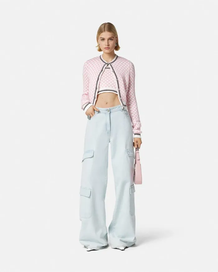 Versace Shirts and Tops Contrasto Knit Tank Top Pinkprint 8211 Women Versace Shirts and Tops Contrasto Knit Tank Top Pinkprint 8211 Women