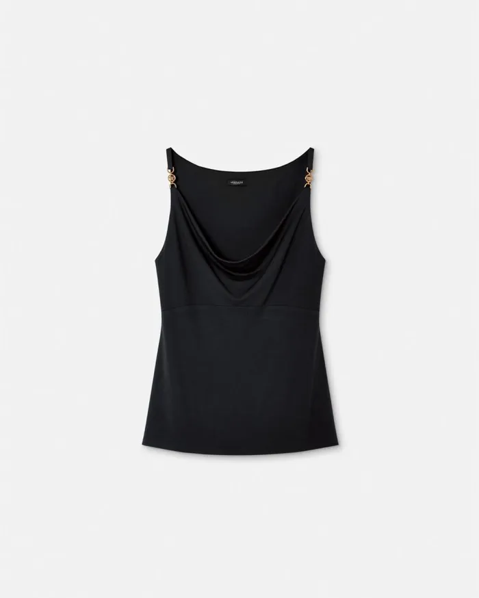 Versace Shirts and Tops Medusa 03995 Sleeveless Top Black 8211 Women