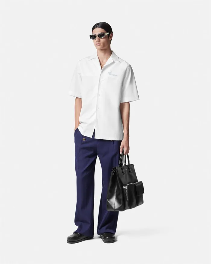 Versace Shirts Versace Nautical Logo Shirt White 8211 Men Versace Shirts Versace Nautical Logo Shirt White 8211 Men