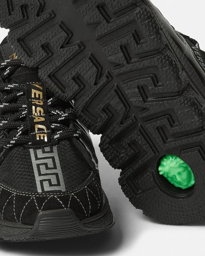Versace Shoes Trigreca Kids Sneakers Blackgold 8211 Children Versace Shoes Trigreca Kids Sneakers Blackgold 8211 Children