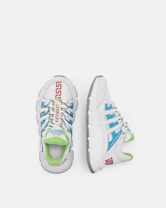 Versace Shoes Trigreca Kids Sneakers Whiteblue 8211 Children Versace Shoes Trigreca Kids Sneakers Whiteblue 8211 Children