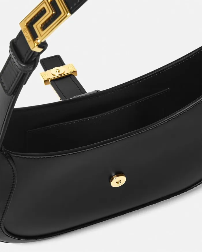 Versace Shoulder and Crossbody Greca Goddess Small Hobo Bag Blackgold 8211 Women Versace Shoulder and Crossbody Greca Goddess Small Hobo Bag Blackgold 8211 Women