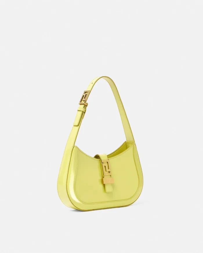 Versace Shoulder and Crossbody Greca Goddess Small Hobo Bag Yellow 8211 Women Versace Shoulder and Crossbody Greca Goddess Small Hobo Bag Yellow 8211 Women