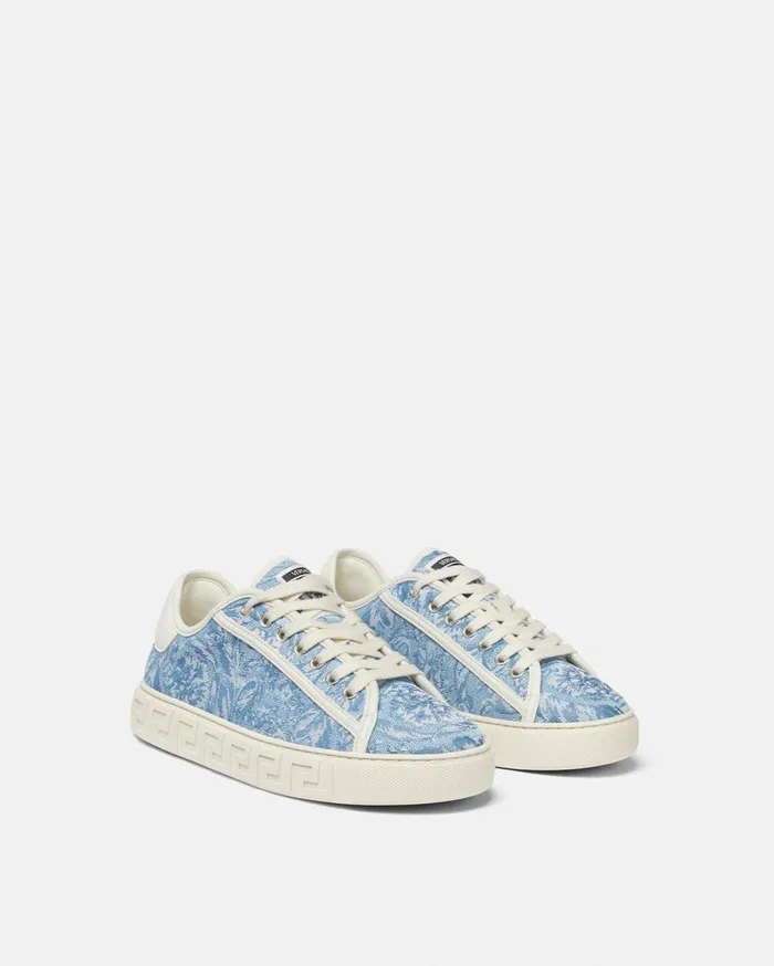 Versace Sneakers Barocco Greca Sneakers Light Blue 8211 Women
