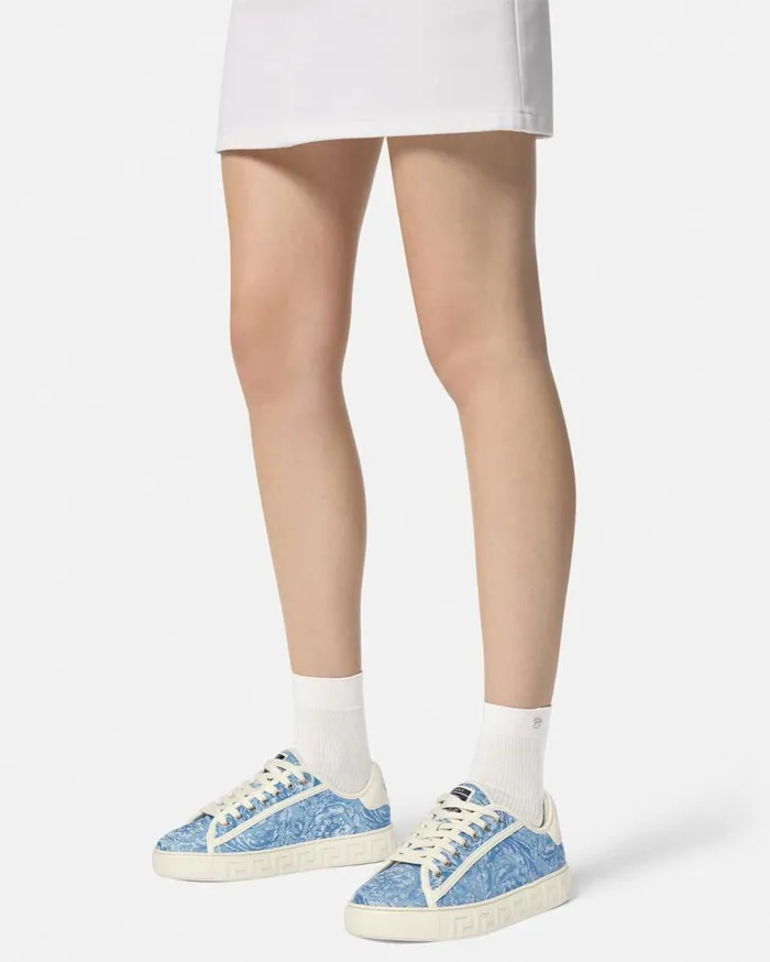 Versace Sneakers Barocco Greca Sneakers Light Blue 8211 Women