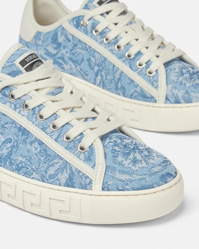 Versace Sneakers Barocco Greca Sneakers Light Blue 8211 Women