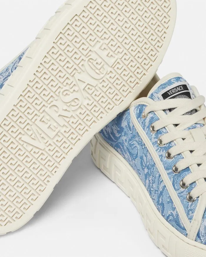 Versace Sneakers Barocco Greca Sneakers Light Blue 8211 Women