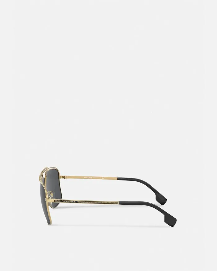 Versace Sunglasses Medusa Focus Sunglasses Gold 8211 Men
