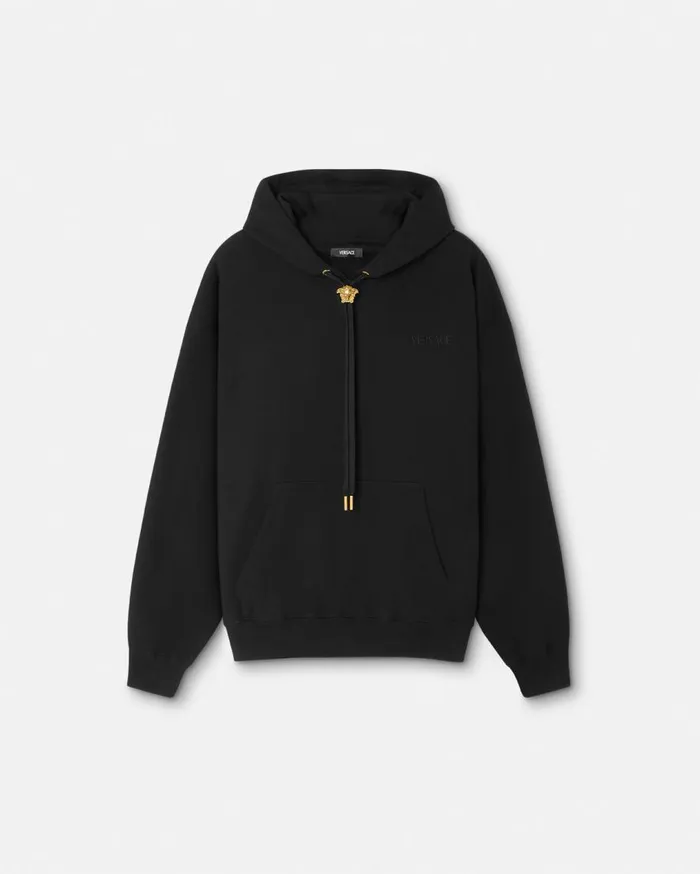 Versace Sweatshirts La Medusa Hoodie Black 8211 Men