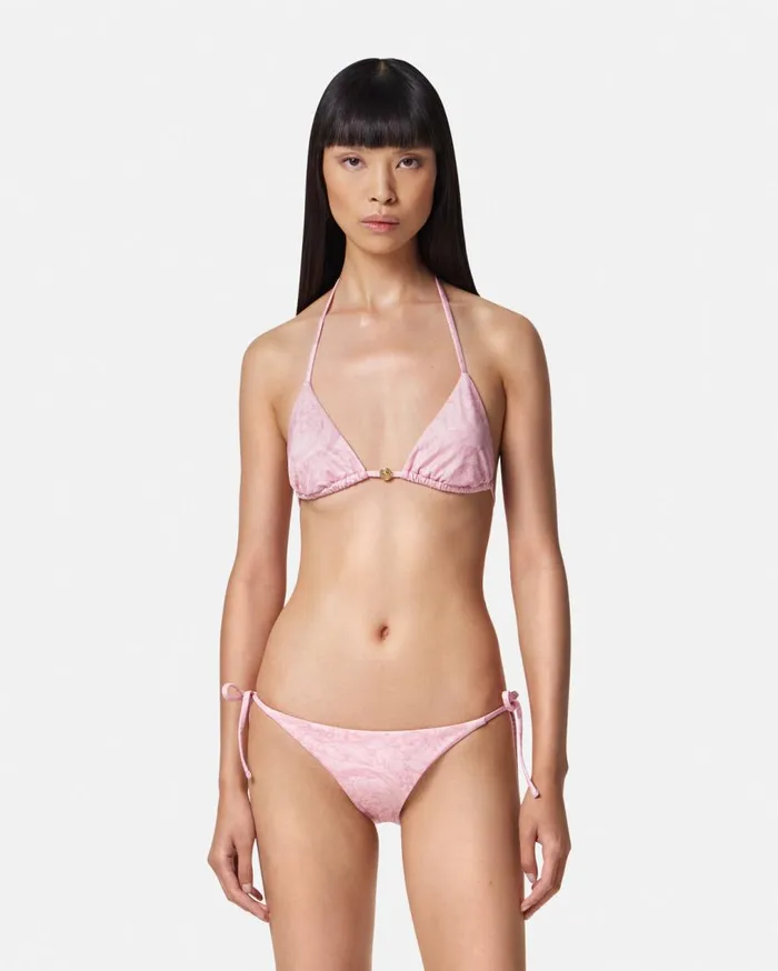 Versace Swimwear Barocco Bikini Top Pinkprint 8211 Women Versace Swimwear Barocco Bikini Top Pinkprint 8211 Women