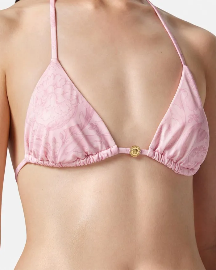 Versace Swimwear Barocco Bikini Top Pinkprint 8211 Women Versace Swimwear Barocco Bikini Top Pinkprint 8211 Women