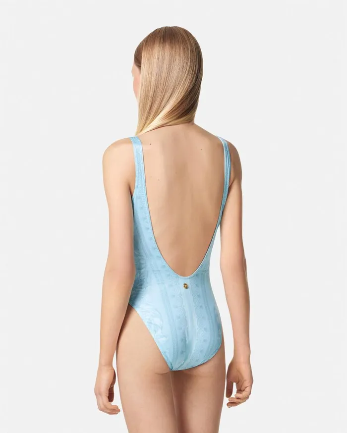 Versace Swimwear Barocco OnePiece Swimsuit Blueprint 8211 Women Versace Swimwear Barocco OnePiece Swimsuit Blueprint 8211 Women