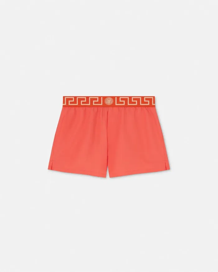 Versace Swimwear Greca Border Swim Shorts Red 8211 Men