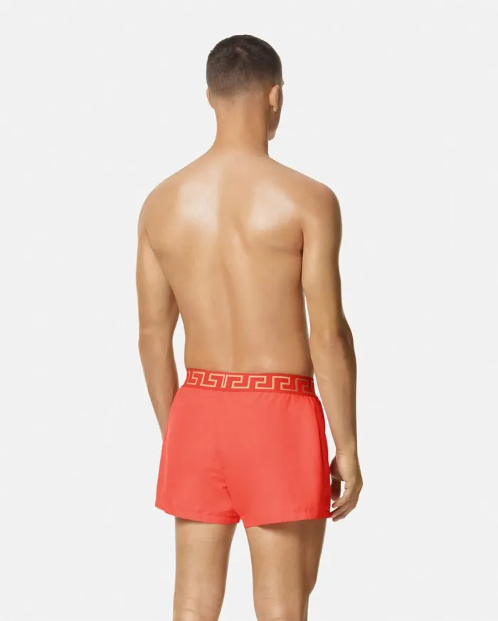 Versace Swimwear Greca Border Swim Shorts Red 8211 Men Versace Swimwear Greca Border Swim Shorts Red 8211 Men