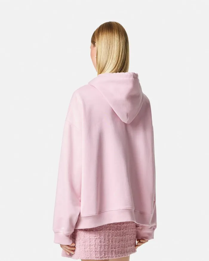 Versace TShirts and Sweatshirts 1978 ReEdition Logo Hoodie Light Pink 8211 Women Versace TShirts and Sweatshirts 1978 ReEdition Logo Hoodie Light Pink 8211 Women