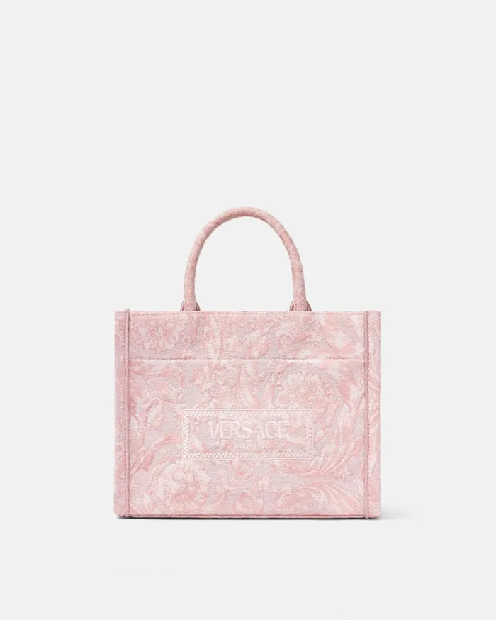 Versace Totes Barocco Athena Small Tote Bag Pinkprint 8211 Women