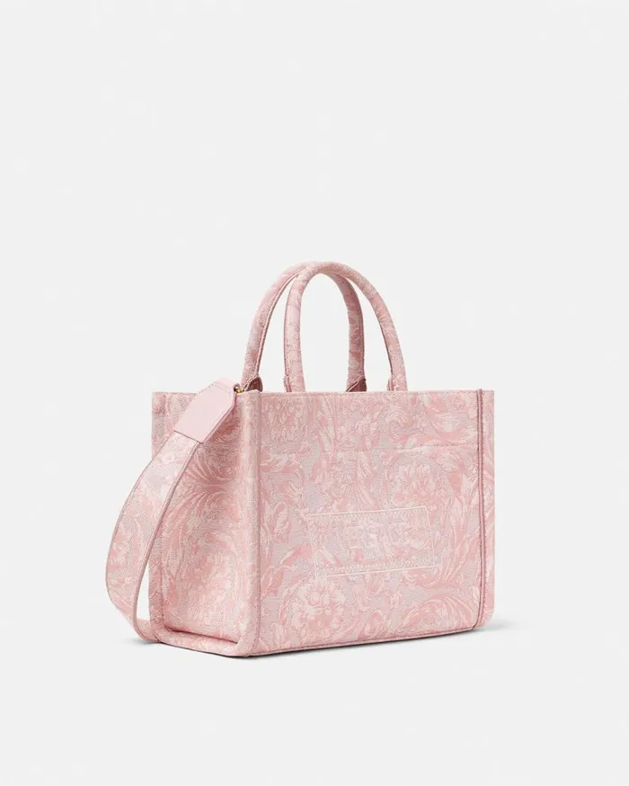 Versace Totes Barocco Athena Small Tote Bag Pinkprint 8211 Women Versace Totes Barocco Athena Small Tote Bag Pinkprint 8211 Women