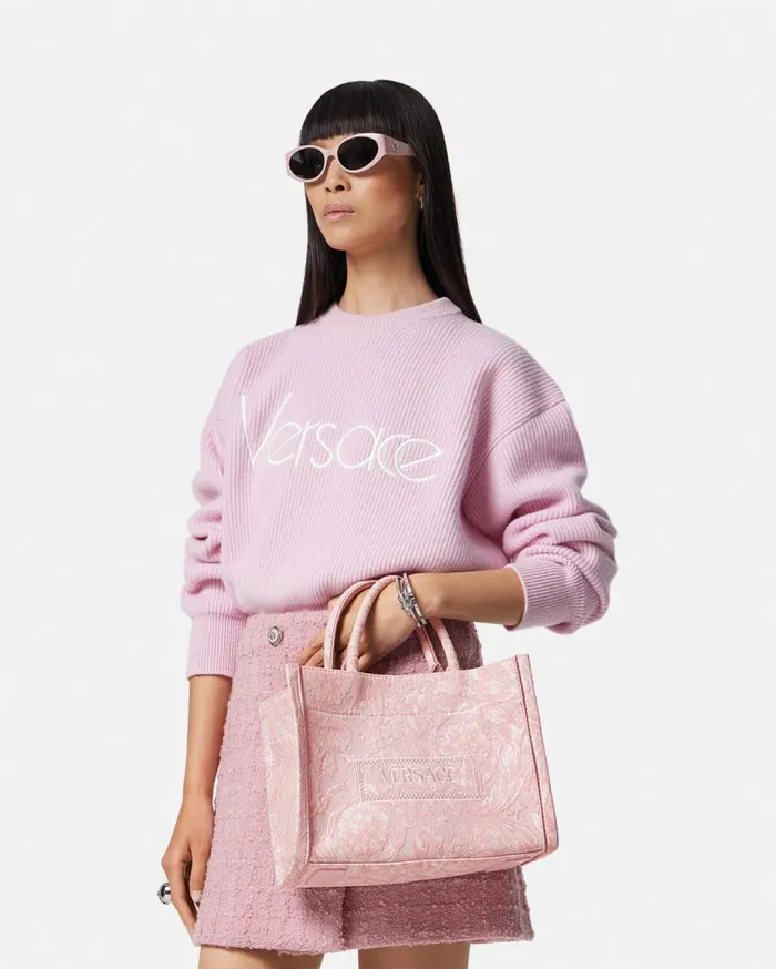 Versace Totes Barocco Athena Small Tote Bag Pinkprint 8211 Women Versace Totes Barocco Athena Small Tote Bag Pinkprint 8211 Women