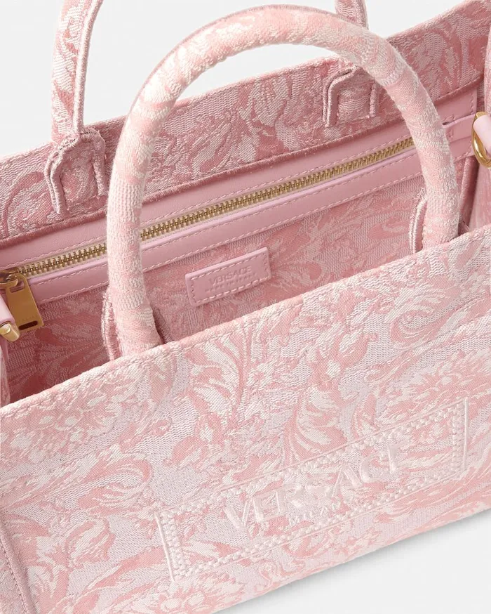 Versace Totes Barocco Athena Small Tote Bag Pinkprint 8211 Women Versace Totes Barocco Athena Small Tote Bag Pinkprint 8211 Women