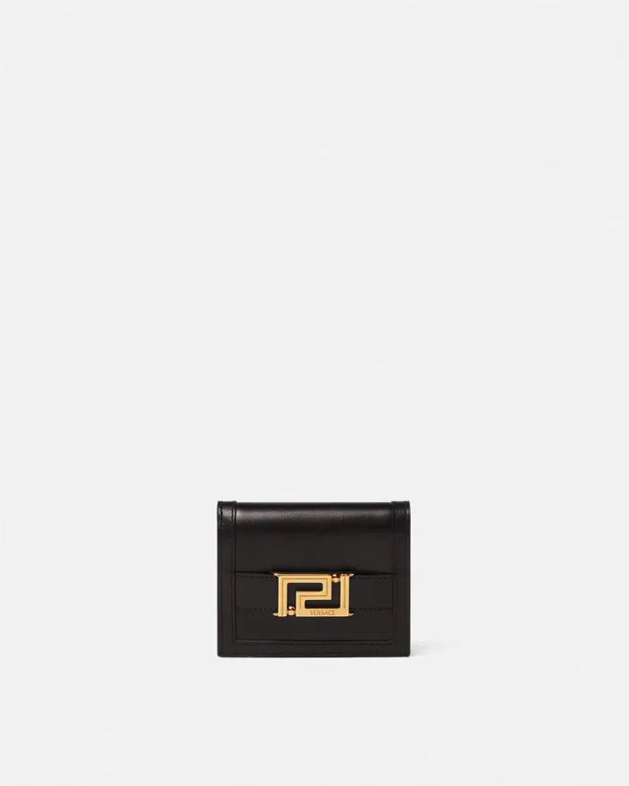 Versace Wallets Greca Goddess Bifold Wallet Blackgold 8211 Women
