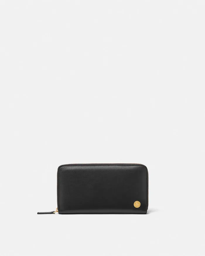 Versace Wallets Medusa Biggie Long Wallet Blackgold 8211 Men