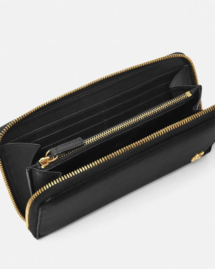 Versace Wallets Medusa Biggie Long Wallet Blackgold 8211 Men Versace Wallets Medusa Biggie Long Wallet Blackgold 8211 Men