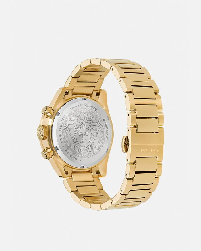 Versace Watches Greca Dome Chrono Watch Blackgold 8211 Men Versace Watches Greca Dome Chrono Watch Blackgold 8211 Men