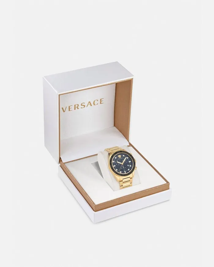Versace Watches Greca Dome Chrono Watch Blackgold 8211 Men Versace Watches Greca Dome Chrono Watch Blackgold 8211 Men
