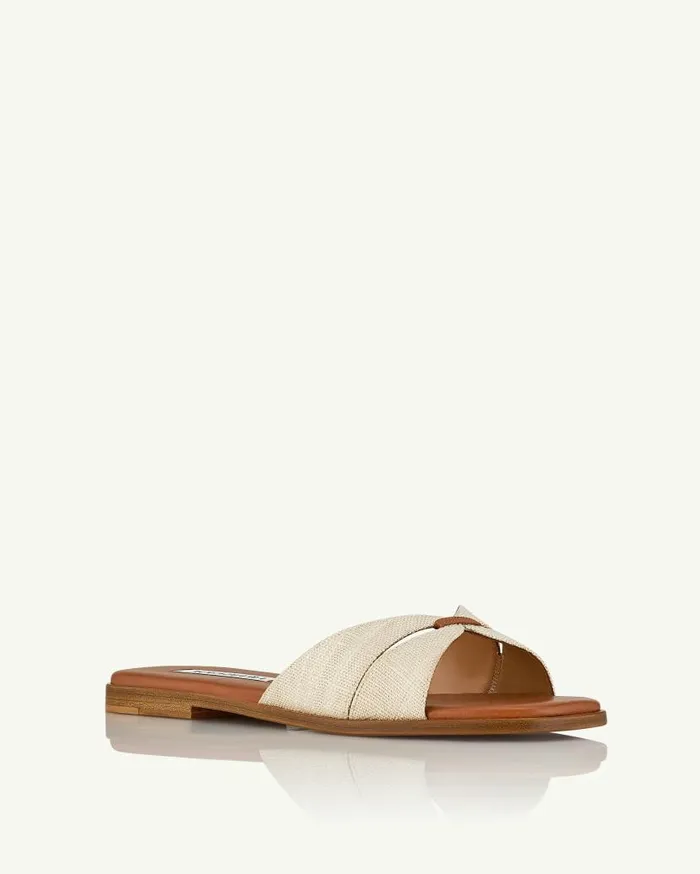Villette Sandal Flat Brown Women Aquazzura Flats