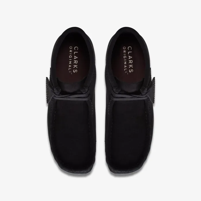 Wallabee Boot Black Suede Men Clarks Wallabees