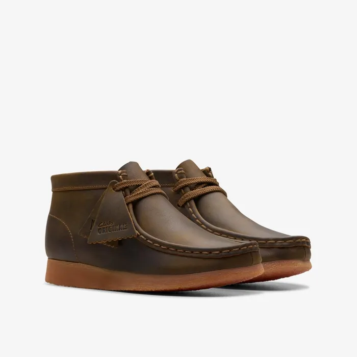 Wallabee Boot Older Beeswax Kids Clarks Originals