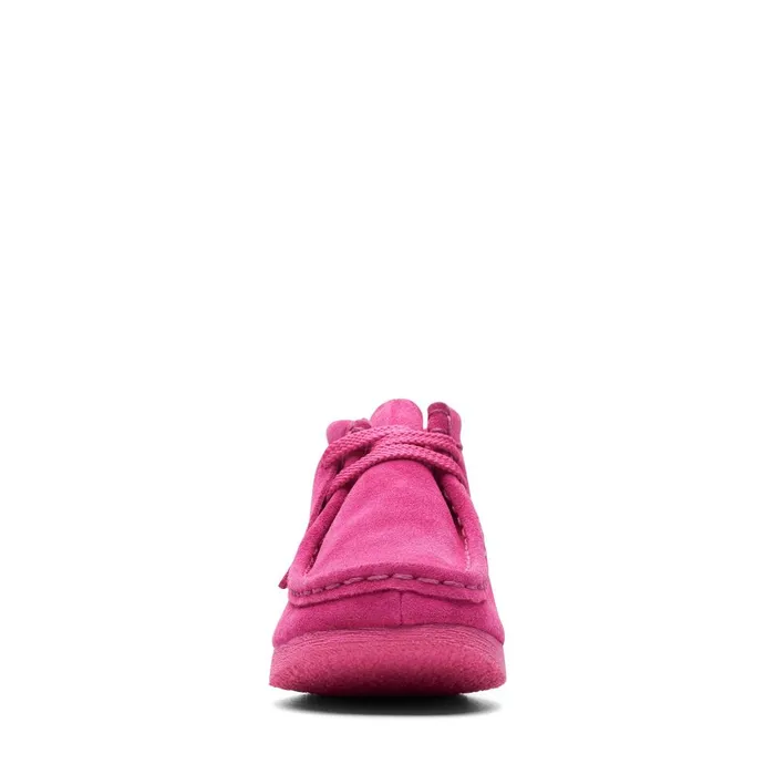 Wallabee Boot Older Hot Pink Suede Kids Clarks Originals