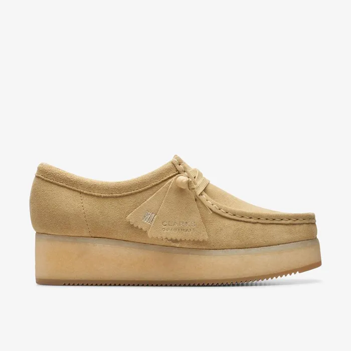 Wallacraft Bee Maple Suede Women Clarks Platforms