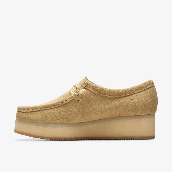Wallacraft Bee Maple Suede Women Clarks Platforms