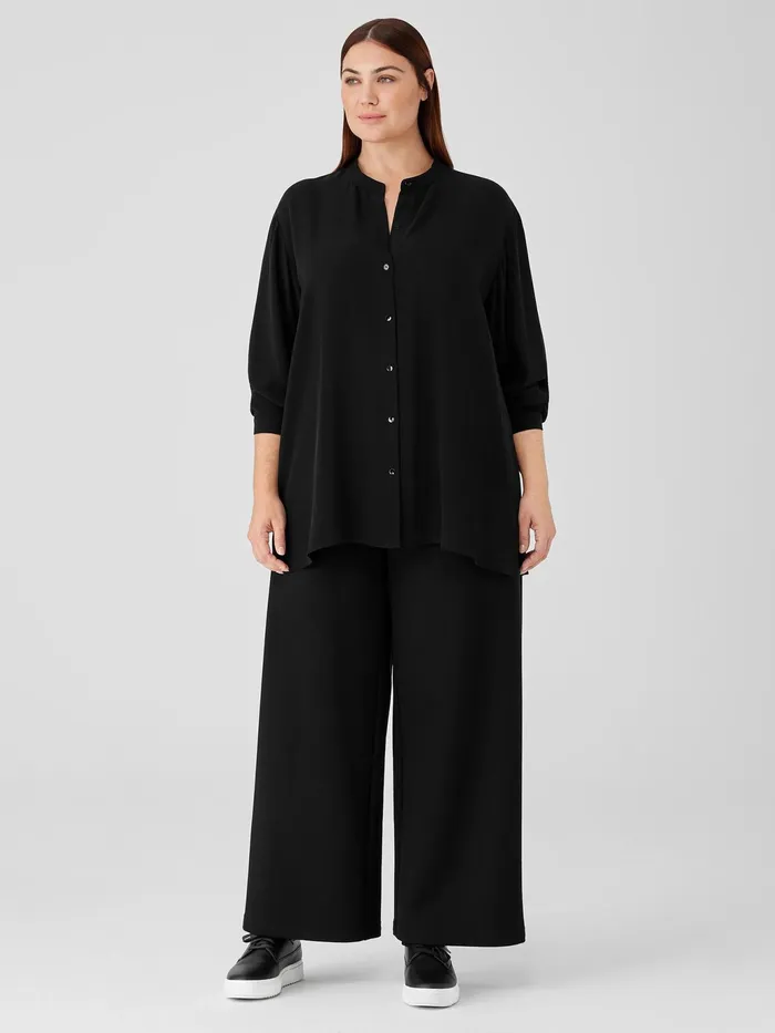 Washable Flex Ponte HighWaisted Pant Black Women Eileen Fisher Pants Shorts and Jumpsuits