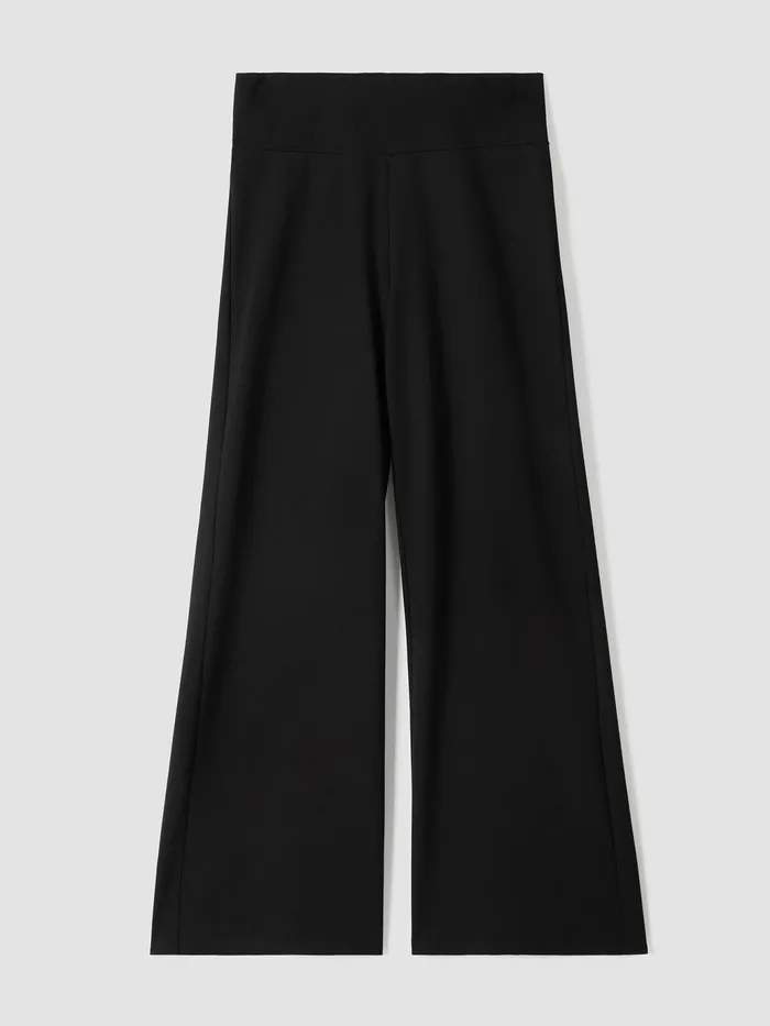 Washable Flex Ponte HighWaisted Pant Black Women Eileen Fisher Pants Shorts and Jumpsuits
