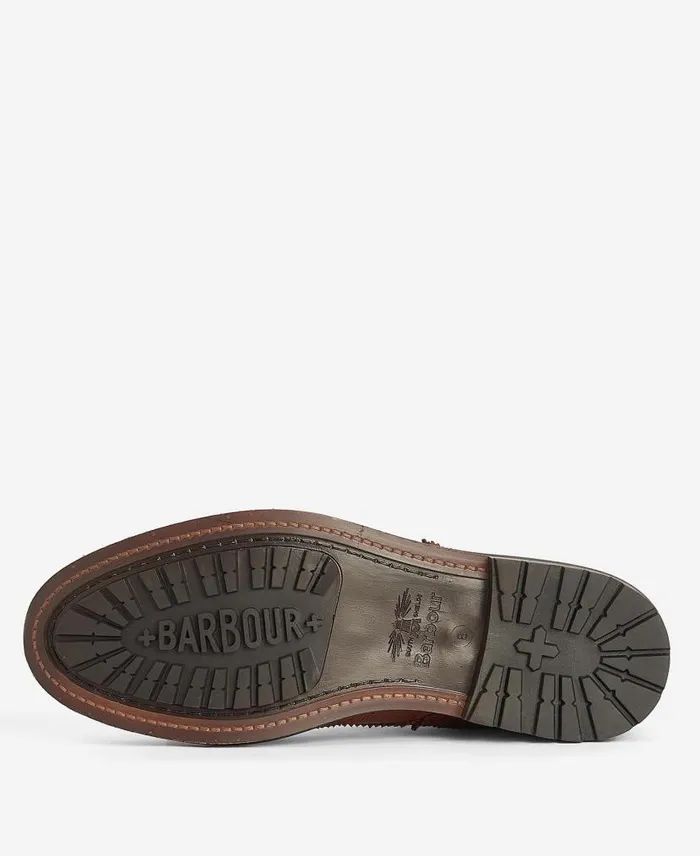 West Brogue Boots Classic Black Men Barbour Boots