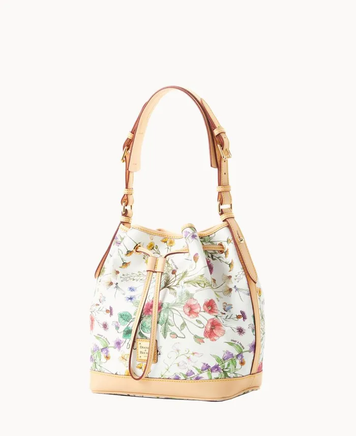 Woman Botanical Collection Drawstring White Dooney and Bourke Shoulder Bags Woman Botanical Collection Drawstring White Dooney and Bourke Shoulder Bags