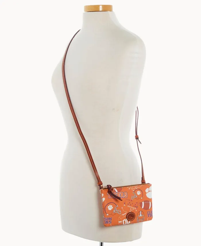 Woman Collegiate Clemson Top Zip Crossbody Clemson Dooney and Bourke Crossbodies Woman Collegiate Clemson Top Zip Crossbody Clemson Dooney and Bourke Crossbodies
