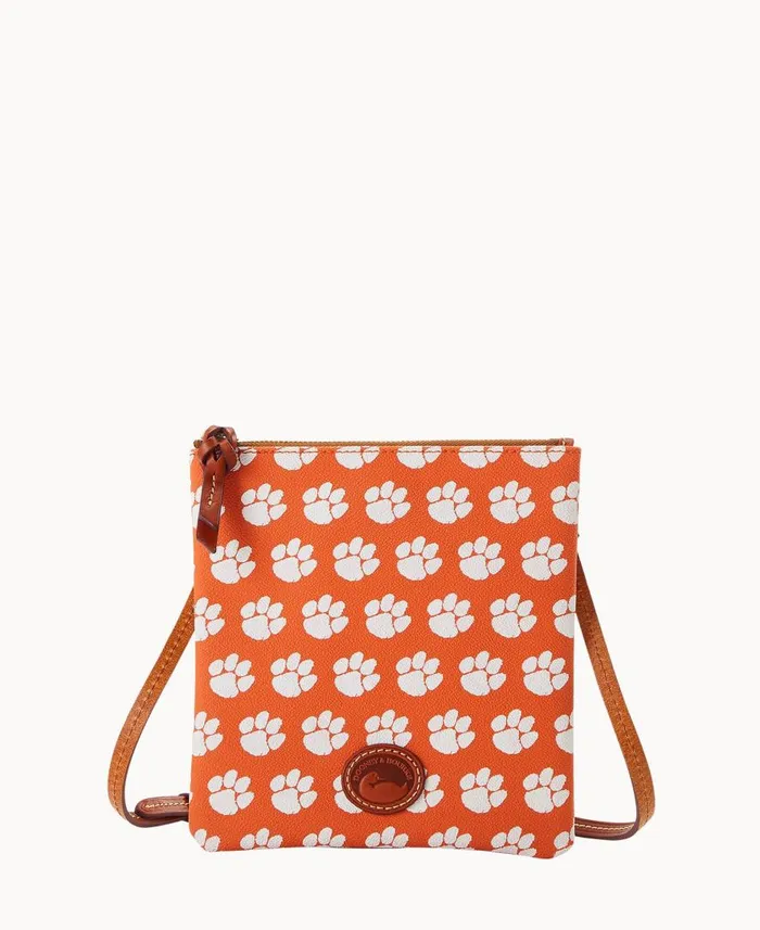 Woman Collegiate Clemson University North South Top Zip Crossbody Clemson Dooney and Bourke Crossbodies Woman Collegiate Clemson University North South Top Zip Crossbody Clemson Dooney and Bourke Crossbodies