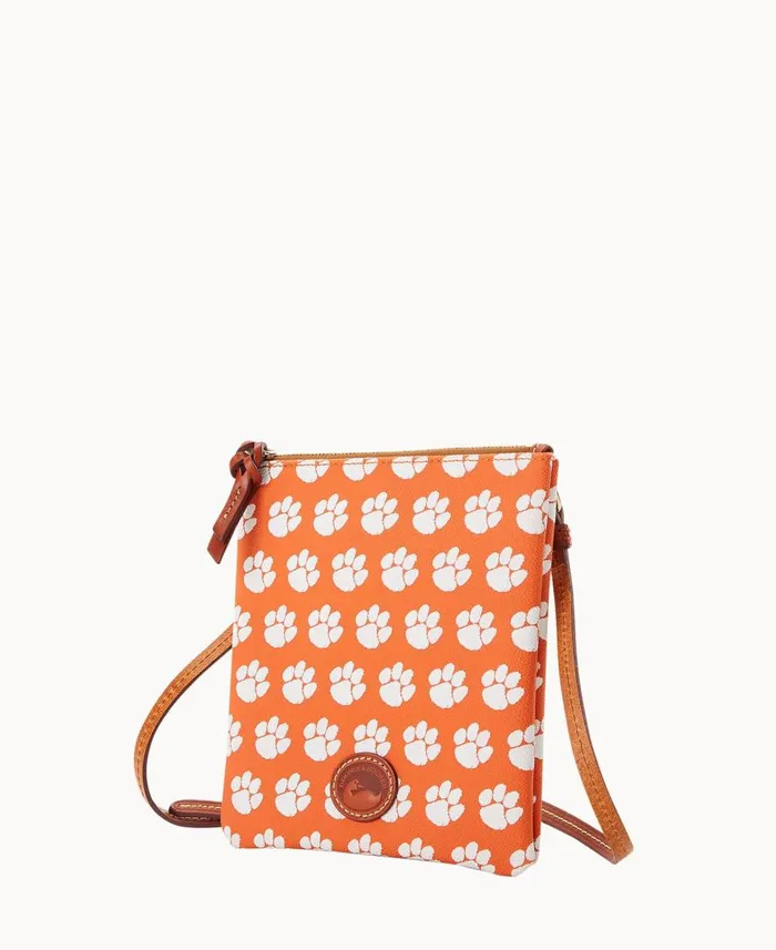 Woman Collegiate Clemson University North South Top Zip Crossbody Clemson Dooney and Bourke Crossbodies Woman Collegiate Clemson University North South Top Zip Crossbody Clemson Dooney and Bourke Crossbodies