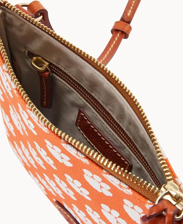 Woman Collegiate Clemson University North South Top Zip Crossbody Clemson Dooney and Bourke Crossbodies Woman Collegiate Clemson University North South Top Zip Crossbody Clemson Dooney and Bourke Crossbodies