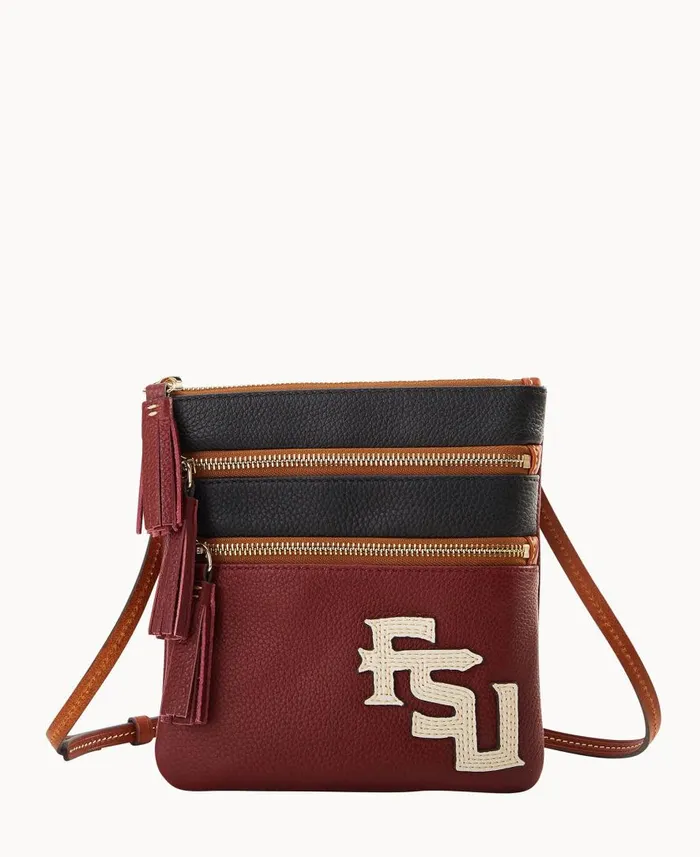 Woman Collegiate Florida State Triple Zip Crossbody Florida State Dooney and Bourke Crossbodies Woman Collegiate Florida State Triple Zip Crossbody Florida State Dooney and Bourke Crossbodies