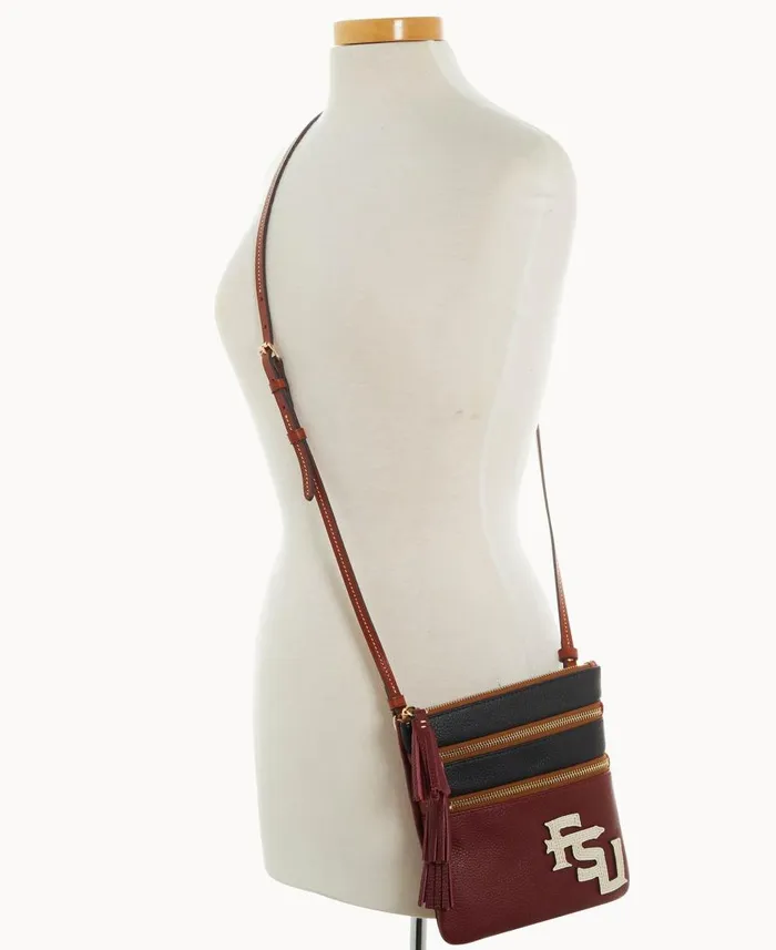 Woman Collegiate Florida State Triple Zip Crossbody Florida State Dooney and Bourke Crossbodies Woman Collegiate Florida State Triple Zip Crossbody Florida State Dooney and Bourke Crossbodies