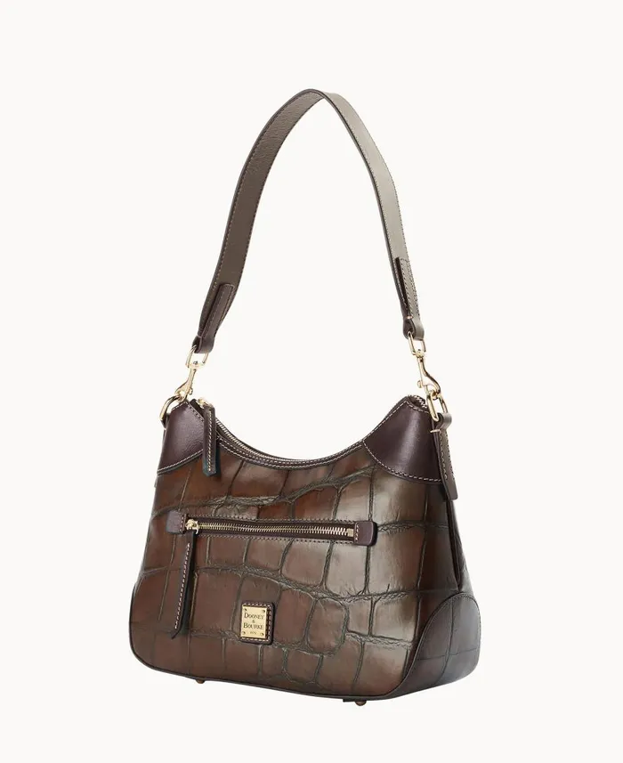 Woman Denison Hobo Cognac Dooney and Bourke Shoulder Bags Woman Denison Hobo Cognac Dooney and Bourke Shoulder Bags