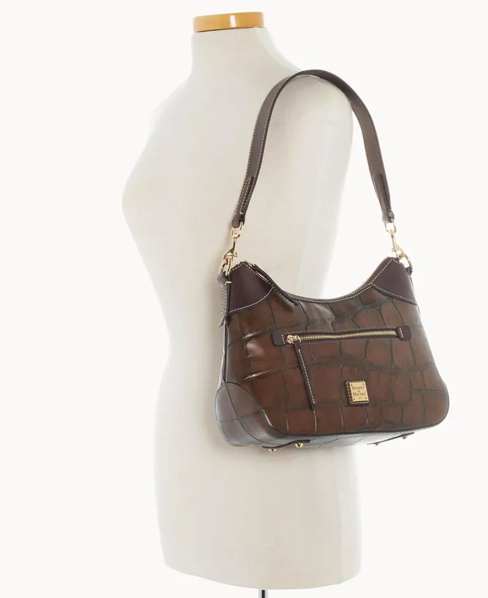 Woman Denison Hobo Cognac Dooney and Bourke Shoulder Bags Woman Denison Hobo Cognac Dooney and Bourke Shoulder Bags