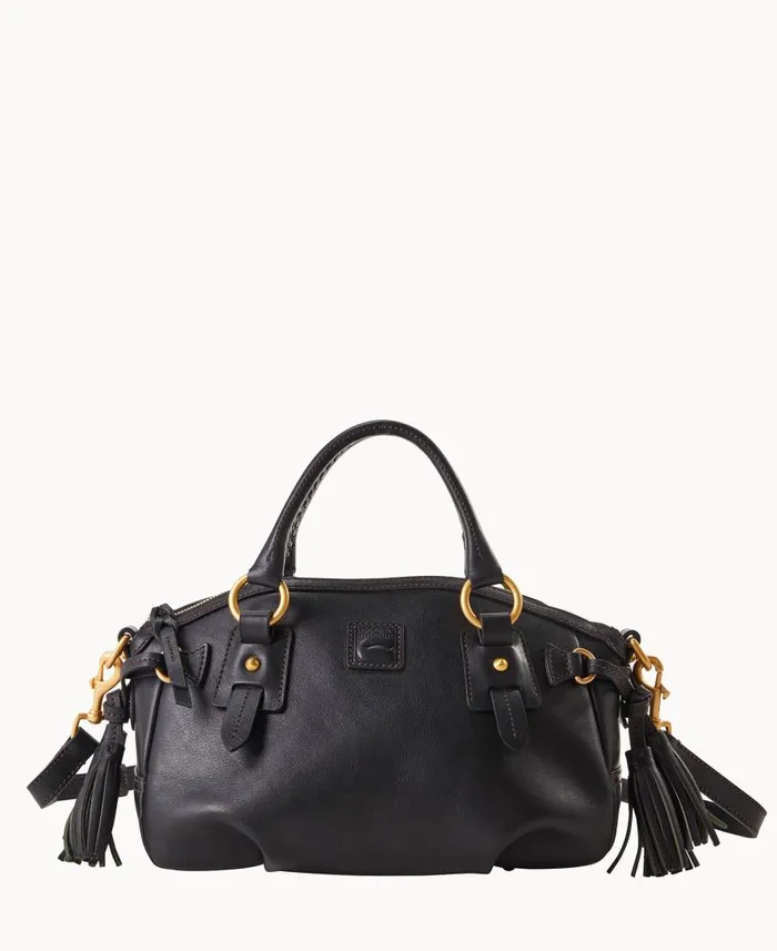 Woman Florentine Medium Mail Satchel Black Black Dooney and Bourke Satchels