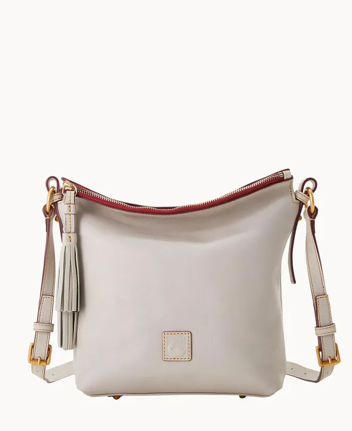 Woman Florentine Selina Crossbody Ecru Dooney and Bourke Crossbodies