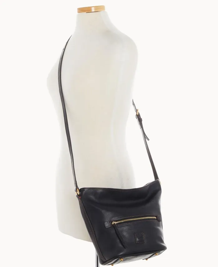 Woman Florentine Zip Sac Black Black Dooney and Bourke Shoulder Bags Woman Florentine Zip Sac Black Black Dooney and Bourke Shoulder Bags